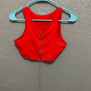 Crop top with chain